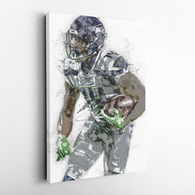 Load image into Gallery viewer, DK Metcalf Canvas Art – Seattle Seahawks Wall Decor
