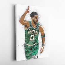 Load image into Gallery viewer, Jayson Tatum Canvas Art – Boston Celtics Superstar Wall Decor
