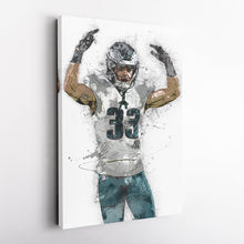 Load image into Gallery viewer, Cooper DeJean Canvas Art – Philadelphia Eagles Wall Decor
