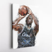 Load image into Gallery viewer, Shaquille O&#39;Neal Canvas Art – Orlando Magic Wall Decor
