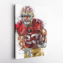 Load image into Gallery viewer, Christian McCaffrey Canvas Art – San Francisco 49ers Wall Decor
