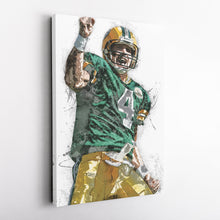 Load image into Gallery viewer, Brett Favre Canvas Art – Green Bay Packers Wall Decor
