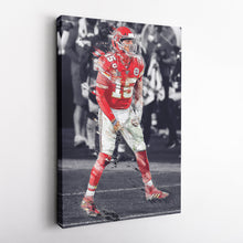 Load image into Gallery viewer, Patrick Mahomes Canvas Art – Chiefs Celebration Wall Decor
