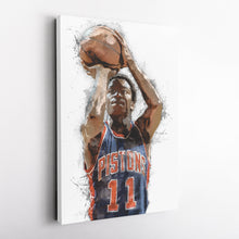 Load image into Gallery viewer, Isiah Thomas Canvas Art – Detroit Pistons Wall Decor
