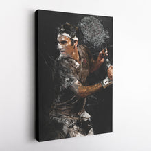 Load image into Gallery viewer, Roger Federer Canvas Print – Iconic Tennis Wall Art for Man Cave or Home
