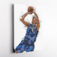 Load image into Gallery viewer, Dirk Nowitzki Canvas Art – Dallas Mavericks Legend Wall Decor
