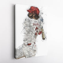 Load image into Gallery viewer, Bryce Harper Canvas Art – Philadelphia Phillies Wall Decor
