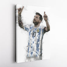 Load image into Gallery viewer, Lionel Messi Canvas Art – Argentina National Team Wall Decor
