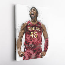 Load image into Gallery viewer, Donovan Mitchell Canvas Art – Cleveland Cavaliers Wall Decor
