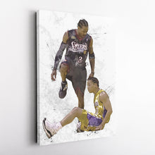 Load image into Gallery viewer, Allen Iverson Step Over Canvas Wall Art – NBA Legend for Man Cave

