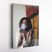 Load image into Gallery viewer, Bob Marley Smoking Canvas – Reggae Wall Art for Home Decor

