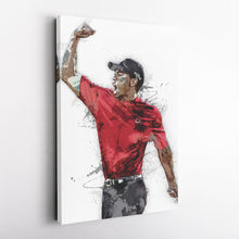 Load image into Gallery viewer, Tiger Woods Canvas Art – Masters Celebration Wall Decor
