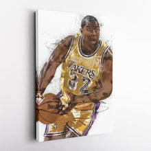 Load image into Gallery viewer, Magic Johnson Canvas Art – Los Angeles Lakers Wall Decor
