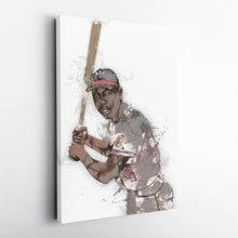 Load image into Gallery viewer, Hank Aaron Canvas Art – Atlanta Braves Wall Decor
