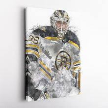 Load image into Gallery viewer, Linus Ullmark Canvas Art – Boston Bruins Wall Decor

