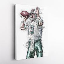 Load image into Gallery viewer, Dan Marino Canvas Art – Miami Dolphins Wall Decor
