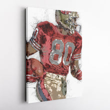 Load image into Gallery viewer, Jerry Rice Canvas Art – San Francisco 49ers Wall Decor

