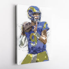 Load image into Gallery viewer, Matthew Stafford Canvas Art – Los Angeles Rams Wall Decor
