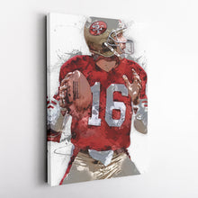 Load image into Gallery viewer, Joe Montana Canvas Art – San Francisco 49ers Wall Decor
