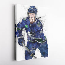 Load image into Gallery viewer, Elias Pettersson Canvas Art – Vancouver Canucks Wall Decor
