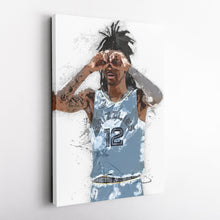 Load image into Gallery viewer, Ja Morant Canvas Art – Memphis Grizzlies Wall Decor
