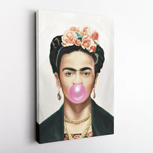 Load image into Gallery viewer, Frida Kahlo Gum Canvas – Iconic Artist Wall Art Gift for Feminist &amp; Art Lovers
