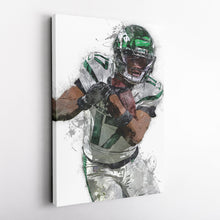 Load image into Gallery viewer, Garrett Wilson Canvas Art – New York Jets Wall Decor
