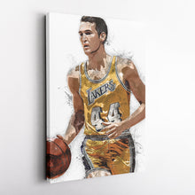 Load image into Gallery viewer, Jerry West Canvas Art – Los Angeles Lakers Wall Decor
