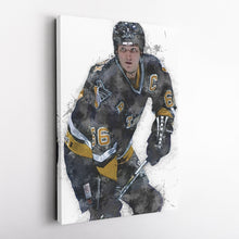 Load image into Gallery viewer, Mario Lemieux Canvas Art – Pittsburgh Penguins Wall Decor
