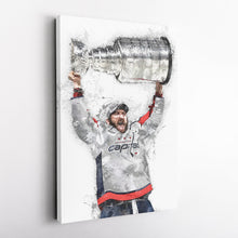Load image into Gallery viewer, Alexander Ovechkin Canvas Art - Washington Capitals Wall Decor

