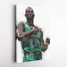 Load image into Gallery viewer, Kevin Garnett Canvas Art – Boston Celtics Wall Decor
