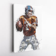 Load image into Gallery viewer, John Elway Canvas Art – Denver Broncos Wall Decor
