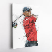 Load image into Gallery viewer, Tiger Woods Canvas Print – Masters Golf Wall Art Decor
