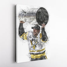 Load image into Gallery viewer, Sidney Crosby Canvas Art – Pittsburgh Penguins Wall Decor
