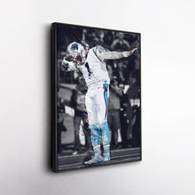 Load image into Gallery viewer, Cam Newton Canvas Art - Panthers Dab Celebration Wall Decor

