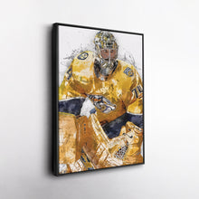 Load image into Gallery viewer, Juuse Saros Canvas Art – Nashville Predators Wall Decor
