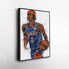 Load image into Gallery viewer, Shai Gilgeous-Alexander Canvas Art – Thunder SGA Wall Decor
