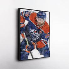 Load image into Gallery viewer, Leon Draisaitl Canvas Art – Edmonton Oilers Wall Decor
