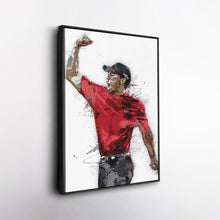 Load image into Gallery viewer, Tiger Woods Canvas Art – Masters Celebration Wall Decor
