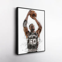 Load image into Gallery viewer, David Robinson Canvas Art – San Antonio Spurs Wall Decor
