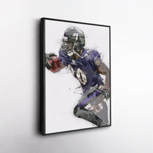 Load image into Gallery viewer, Ed Reed Canvas Art – Baltimore Ravens Wall Decor
