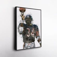 Load image into Gallery viewer, Walter Payton Canvas Art – Chicago Bears Wall Decor
