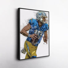 Load image into Gallery viewer, Justin Herbert Canvas Art – Los Angeles Chargers Wall Decor
