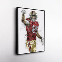 Load image into Gallery viewer, George Kittle Canvas Art – San Francisco 49ers Wall Decor
