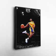 Load image into Gallery viewer, Kobe Bryant Lakers Flying Dunk Canvas Wall Art Decor - NBA Action Art
