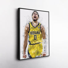 Load image into Gallery viewer, Tyrese Haliburton Canvas Art – Indiana Pacers Wall Decor
