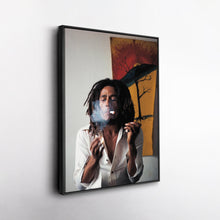 Load image into Gallery viewer, Bob Marley Smoking Canvas – Reggae Wall Art for Home Decor
