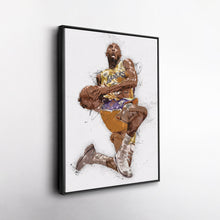 Load image into Gallery viewer, Kobe Bryant Canvas Art – Los Angeles Lakers Legend Wall Decor
