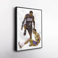 Load image into Gallery viewer, Allen Iverson Step Over Canvas Wall Art – NBA Legend for Man Cave
