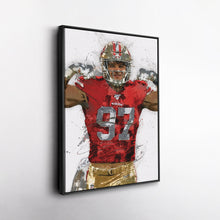 Load image into Gallery viewer, Nick Bosa Canvas Art – San Francisco 49ers Wall Decor
